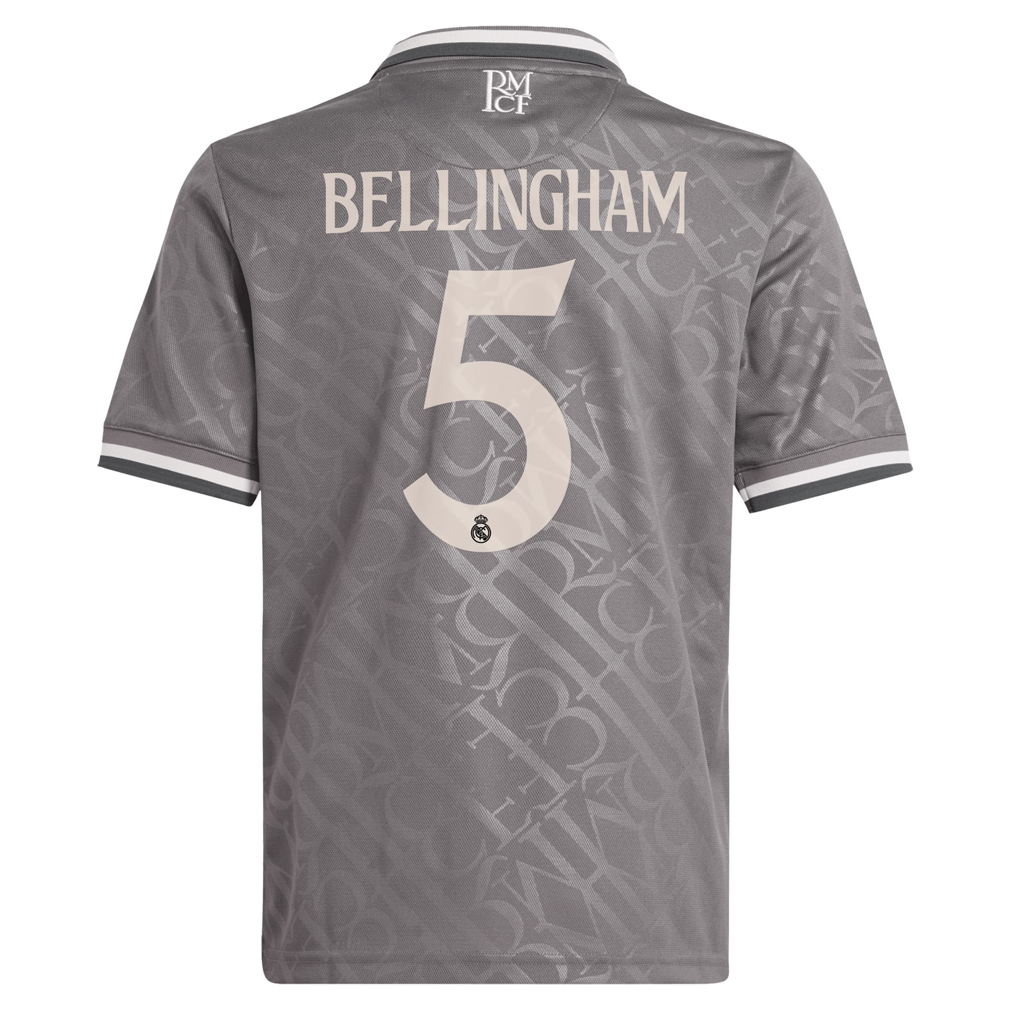 [SJH] Jude Bellingham #5 Real Madrid Originals Youth 2024/25 Third Replica Player Jersey - Charcoal