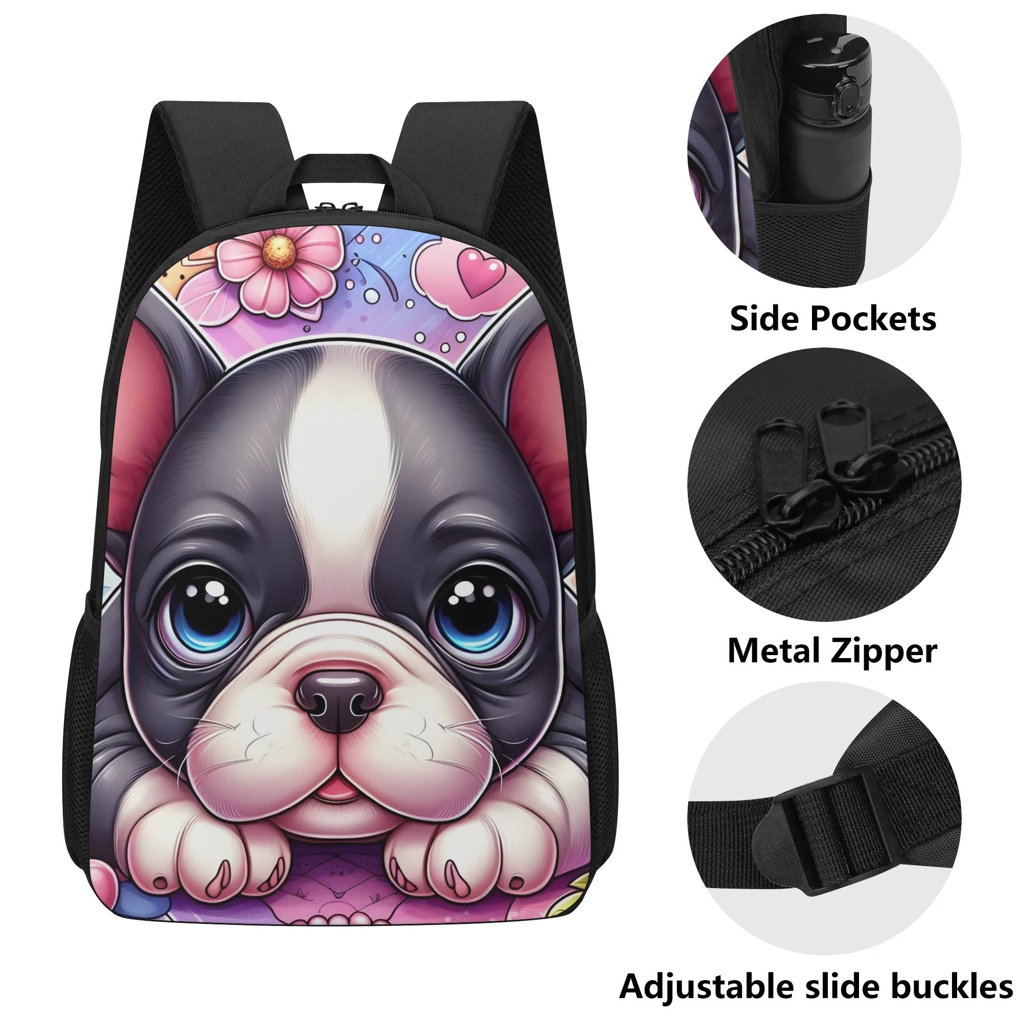 Coco - French Bulldog 17 Inch Backpack Summer Wear | Breed-optimized