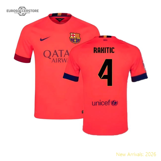 Match-ready Barcelona Away Rakitic Jersey 2025-2026 Flexible