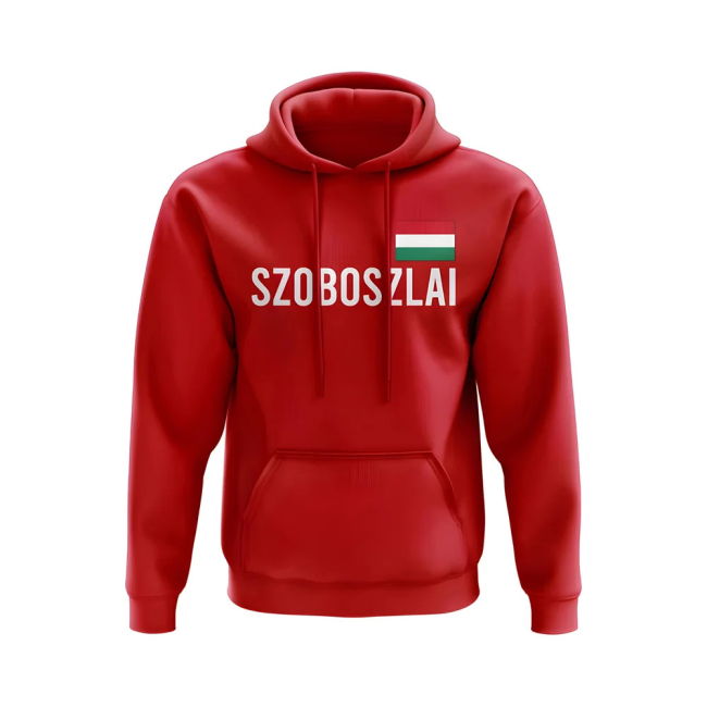 Dominik Szoboszlai Hungary Name Hoody (Red) Official Euro