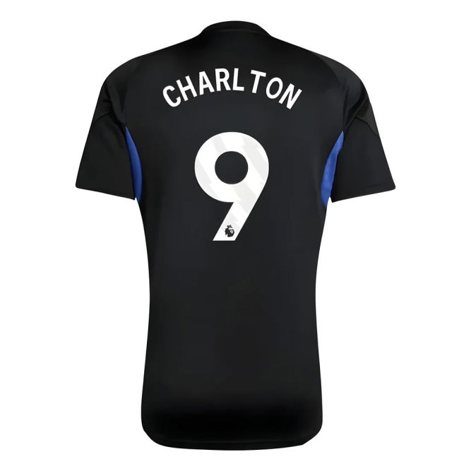2025-2026 Man Utd EU Training Jersey (Black) - Kids (Charlton 9)