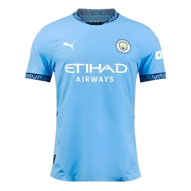 Man City 2024-20 Home Shirt Kelly #9 L M S