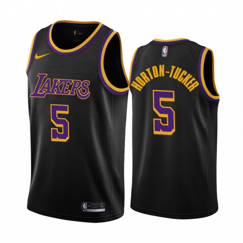 Black Angeles Lakers #5 Lakers Jersey - Moisture-Wicking Basketball Jersey