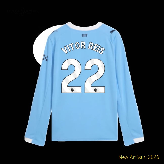 Manchester City Children 2025 Home Jersey Shirt Football Fan Match Day Essential