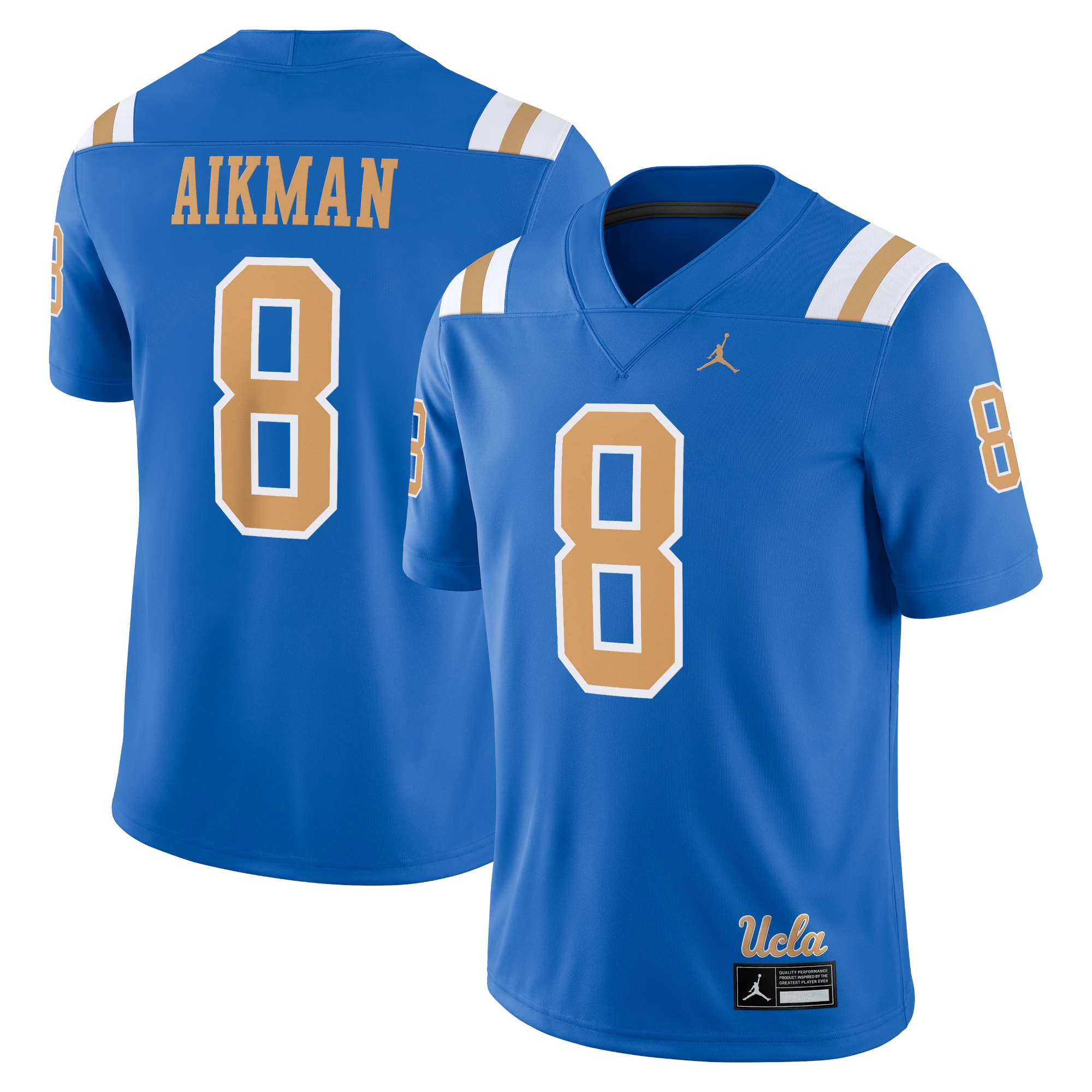 [NJP] Youth Troy Aikman UCLA Bruins Alumni Player Game Jersey - Blue