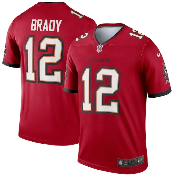 None Tom Brady  Jersey - Red | NFL Player Jersey | NFL Football