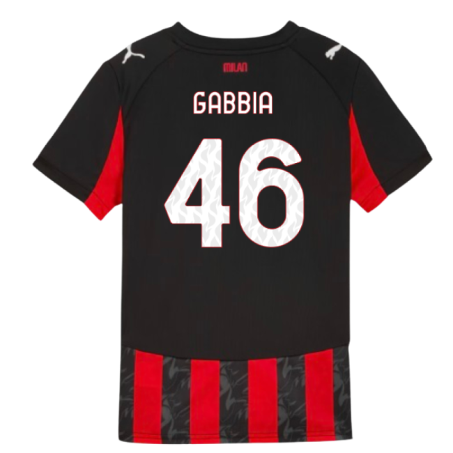 2025-2026 AC Milan Home Value for Money Shirt (Kids) (Gabbia 46)