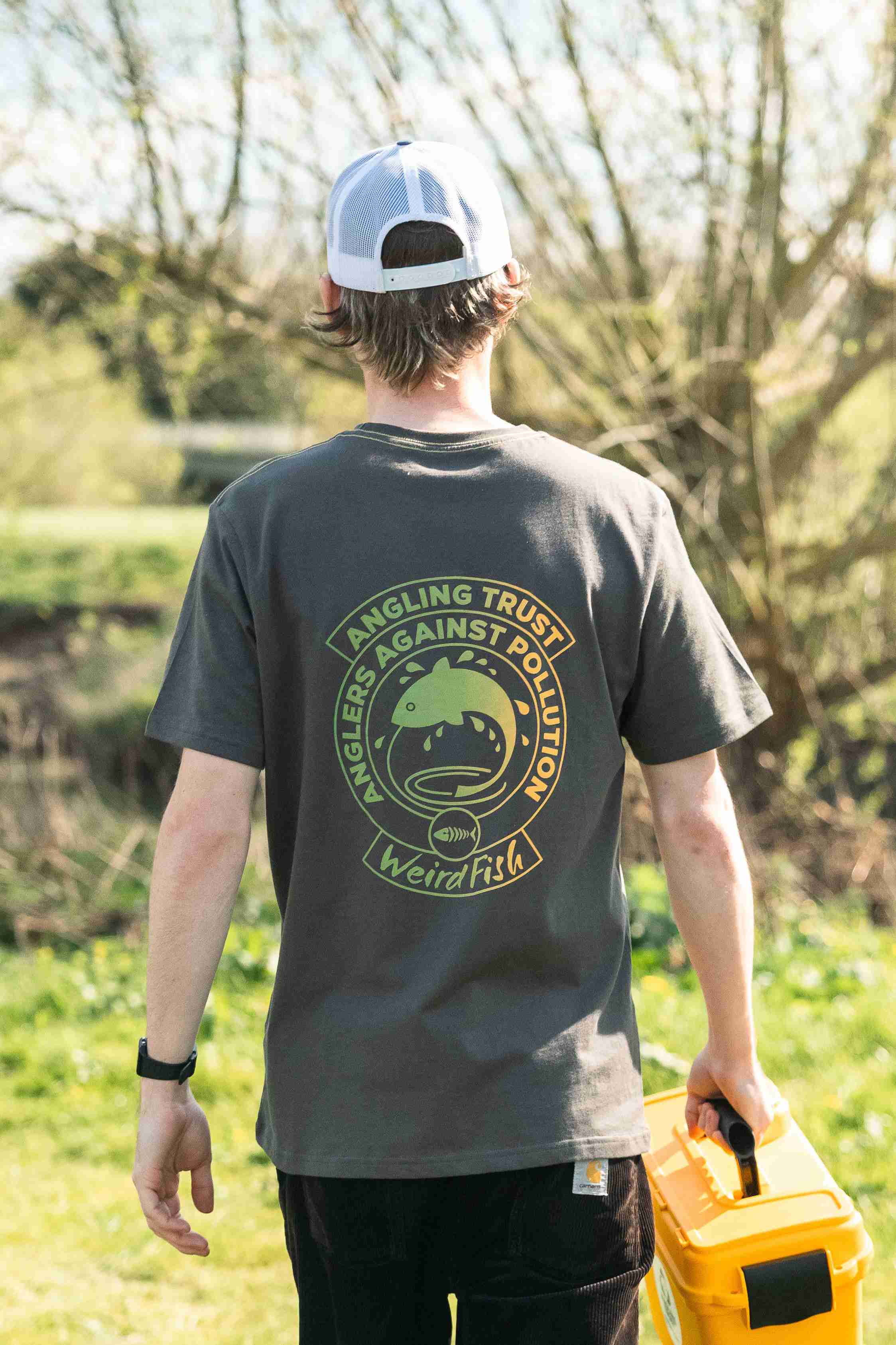 Angling Trust Back Print Graphic T-Shirt Fir Green