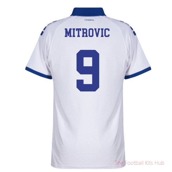 Replica Breathable Serbia 2025-2026 Away Shirt (Mitrovic 9)