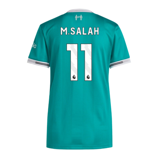 Liverpool Official Third Football Shirt 2025-20 Season Salah 11 L M...