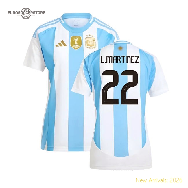 2024-2025 Argentina Home Shirt (Ladies) (L.MARTINEZ 22)