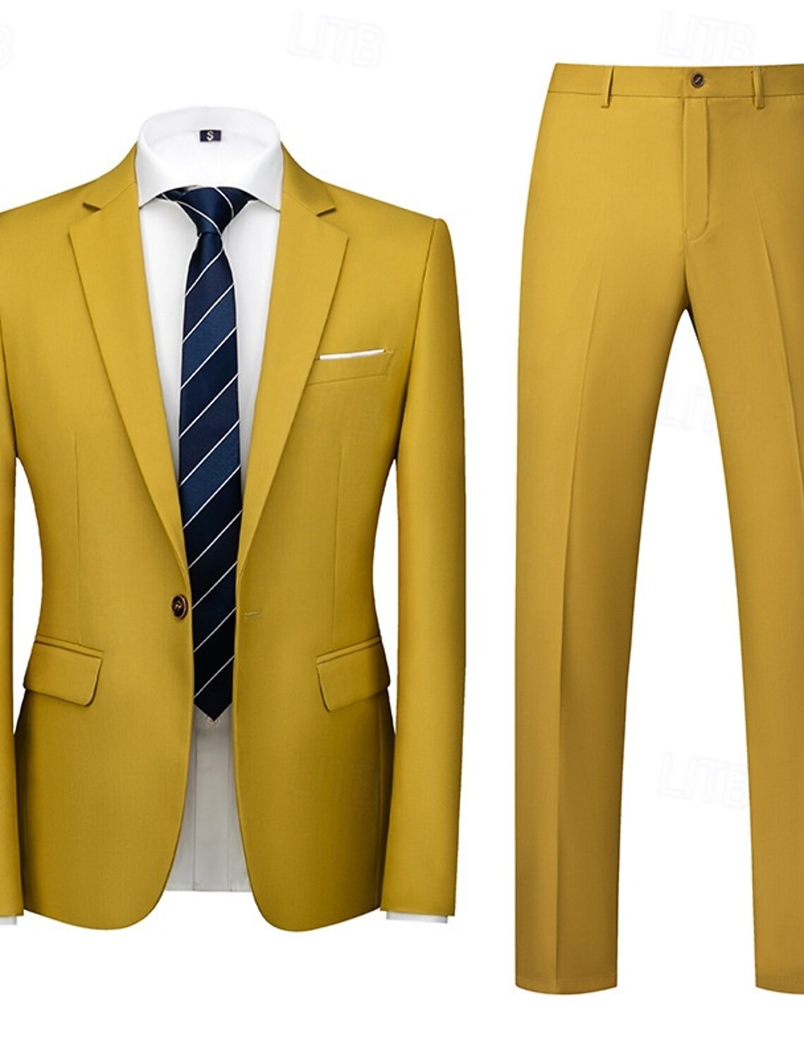 Men's Blazer Suits Business Cocktail Party Wedding 2 Piece Fashion