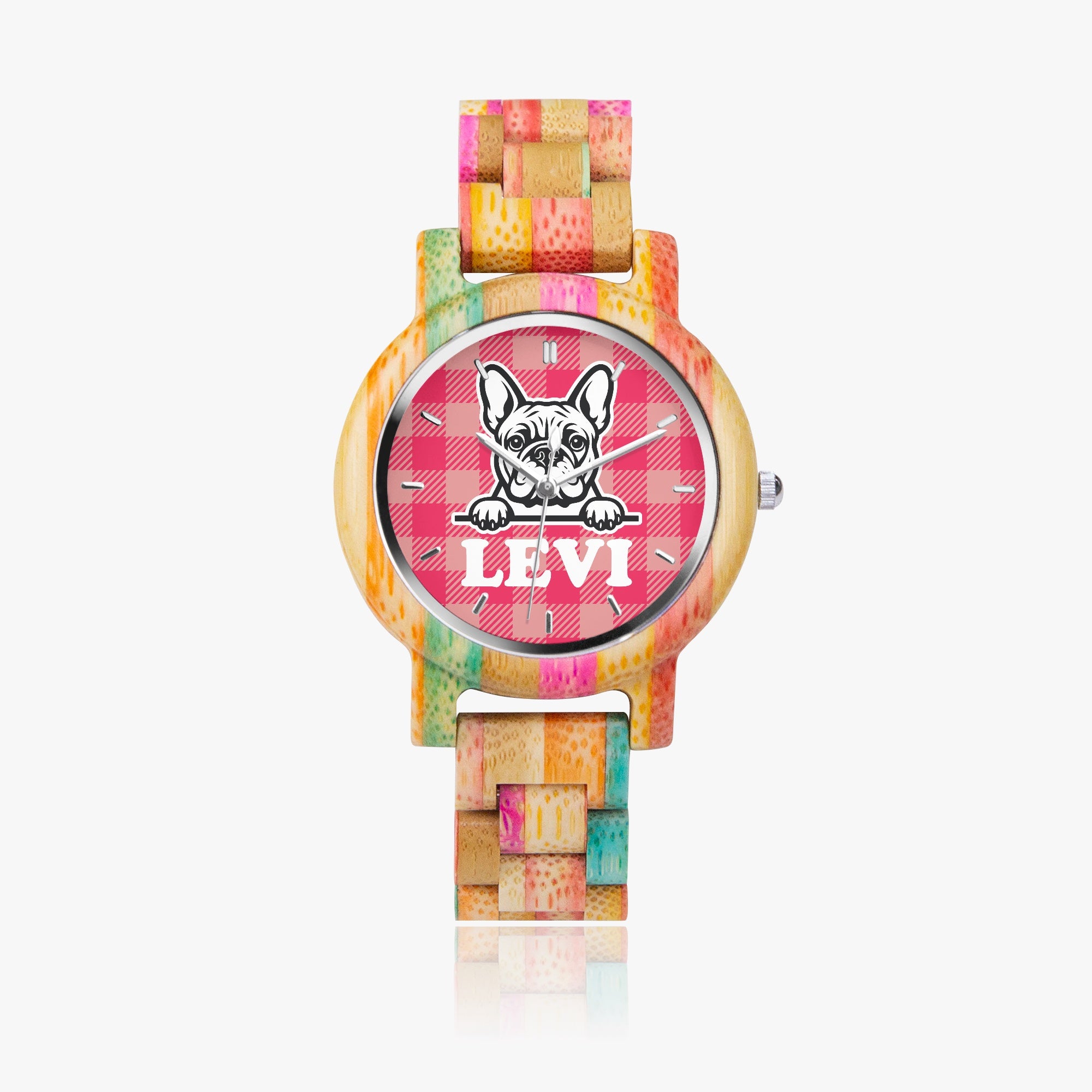 Casper - Personalized Stylish Wooden Watch for Frenchie Lovers