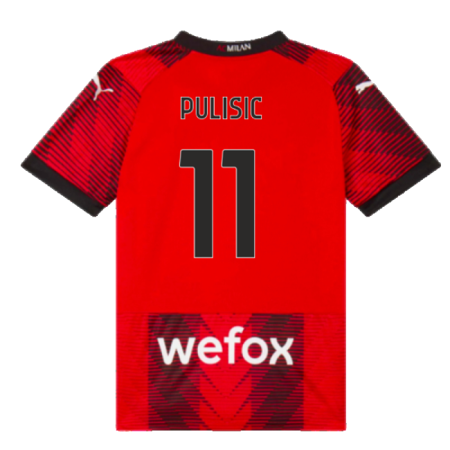 Official 2023-2024 Ac Milan Home With Retro Design - Perfect Fit