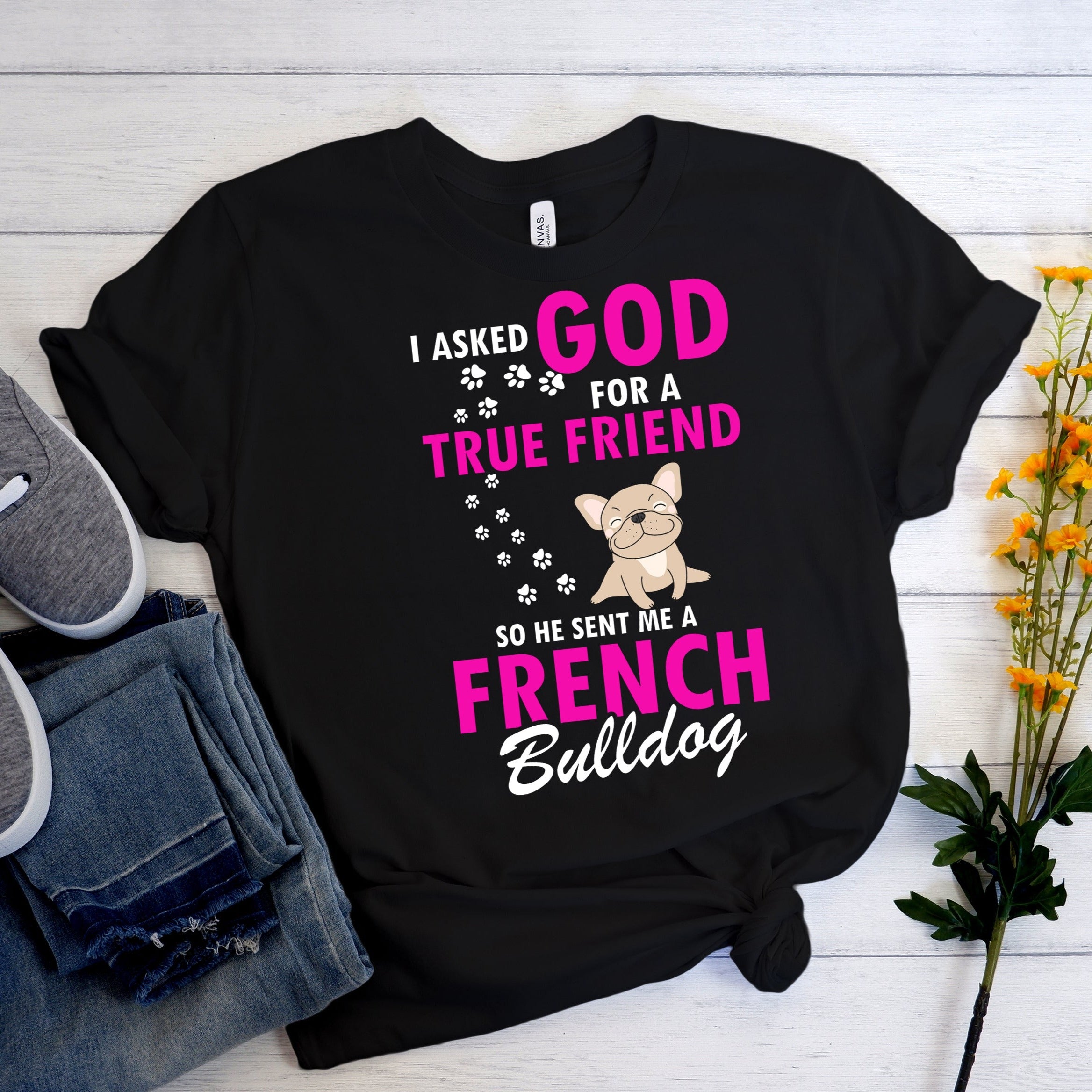 Trendy Street-Ready True Friend - Frenchie Unisex T-shirt as a Gift