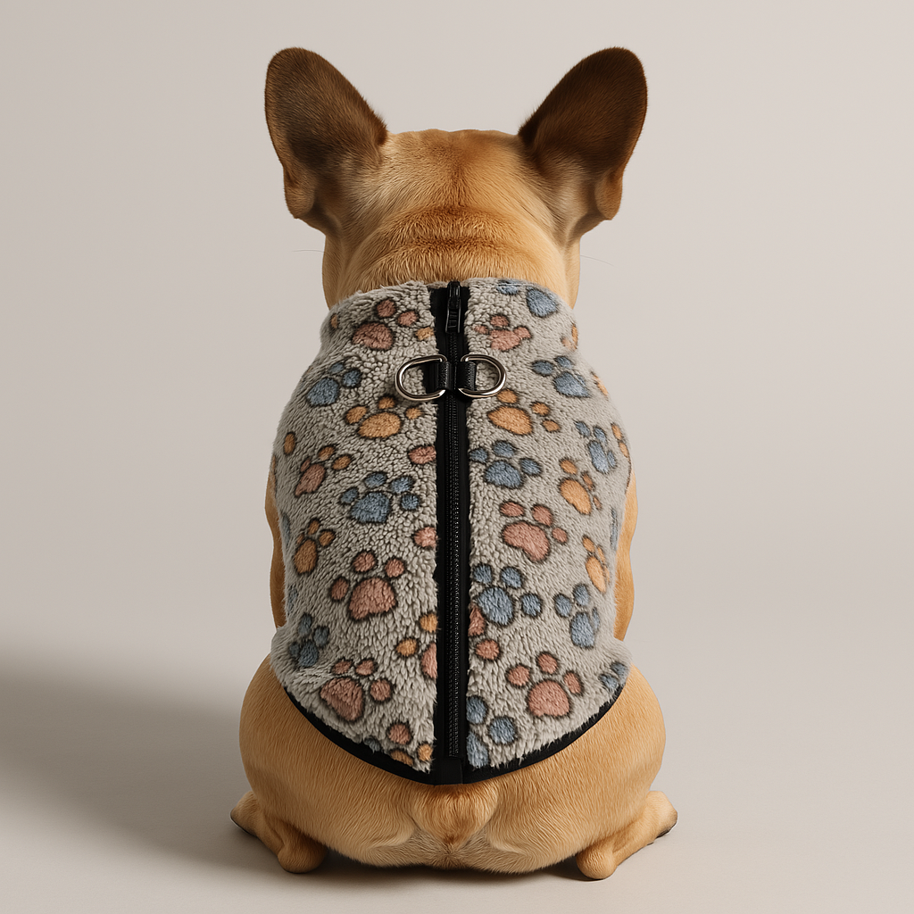 French Bulldog Frenchie Winter Sweater – Comfy Fleece Dog Jacket With