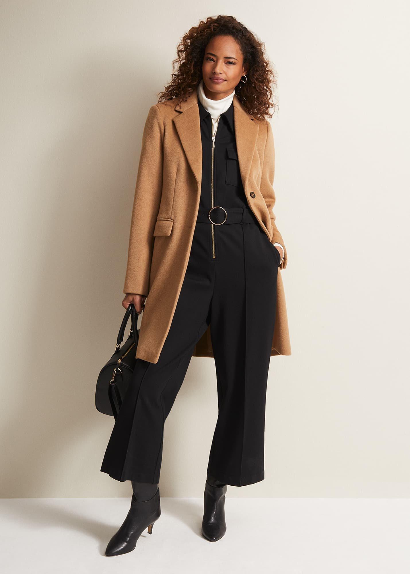 Polly Black Zip Jumpsuit