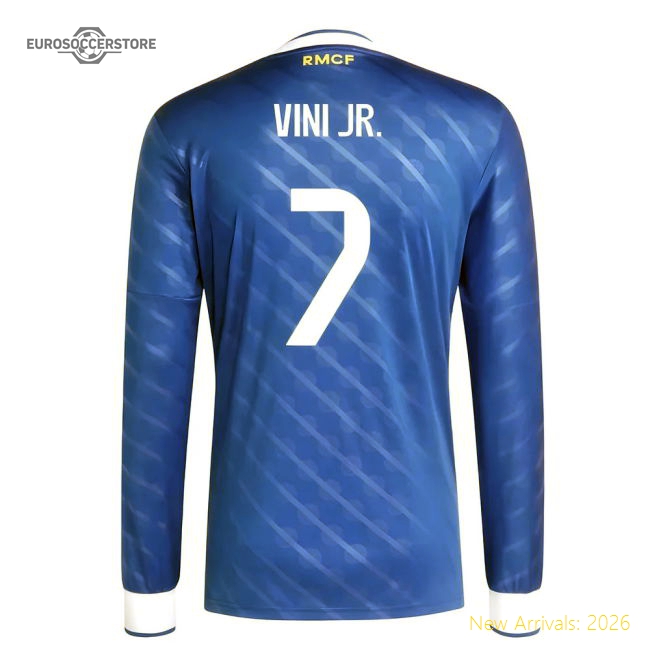 Fan-Favorite 2025-2026 Real Madrid Long Sleeve Third Shirt (Vini Jr