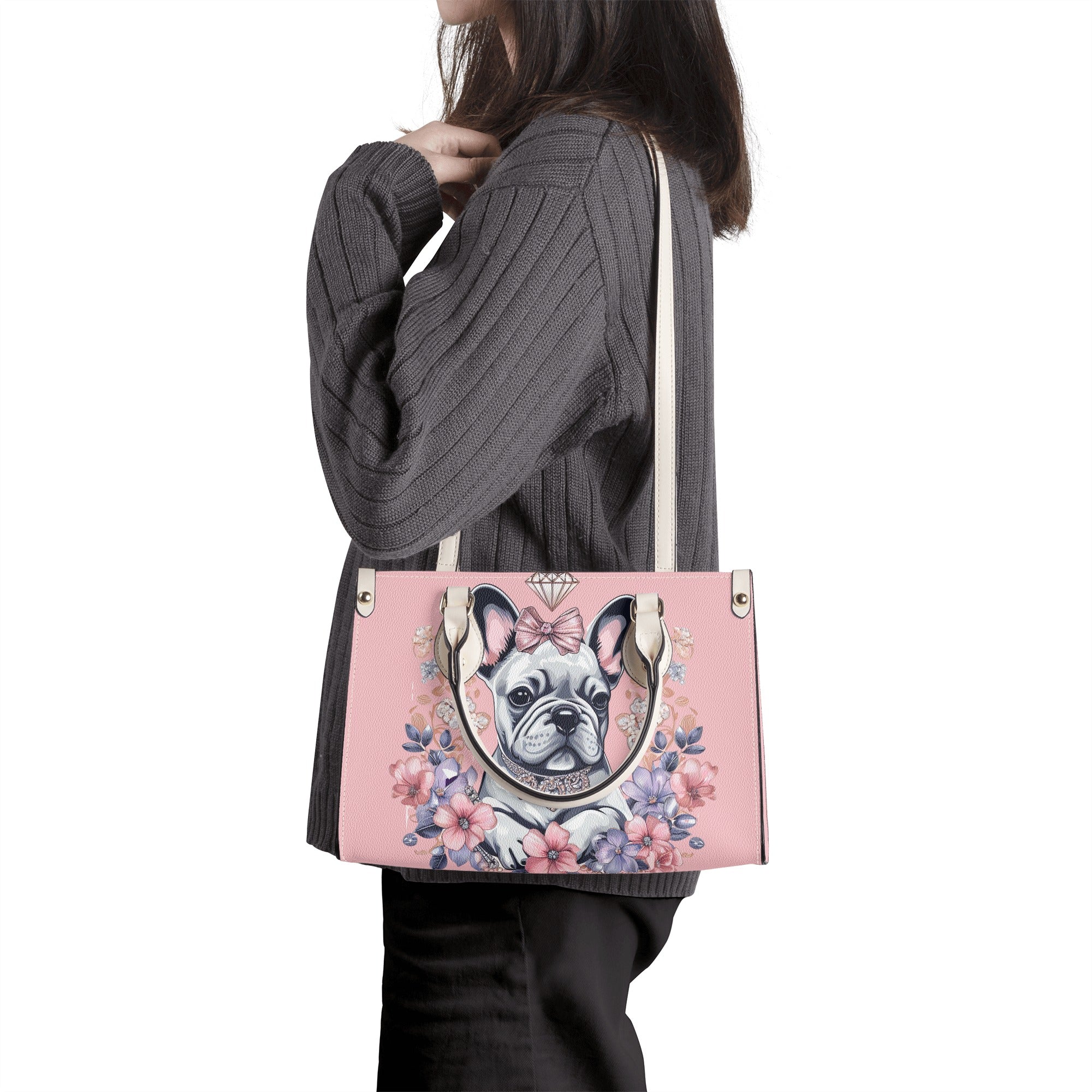 French Bulldog Lover Ginger Luxury Women Handbag Cute Frenchie Fan Gear