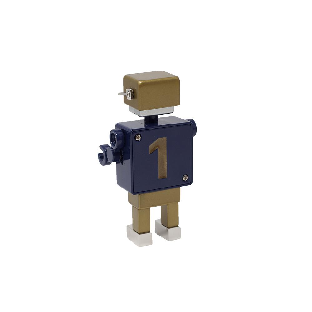 Football Robot Clock - Navy/Gold
