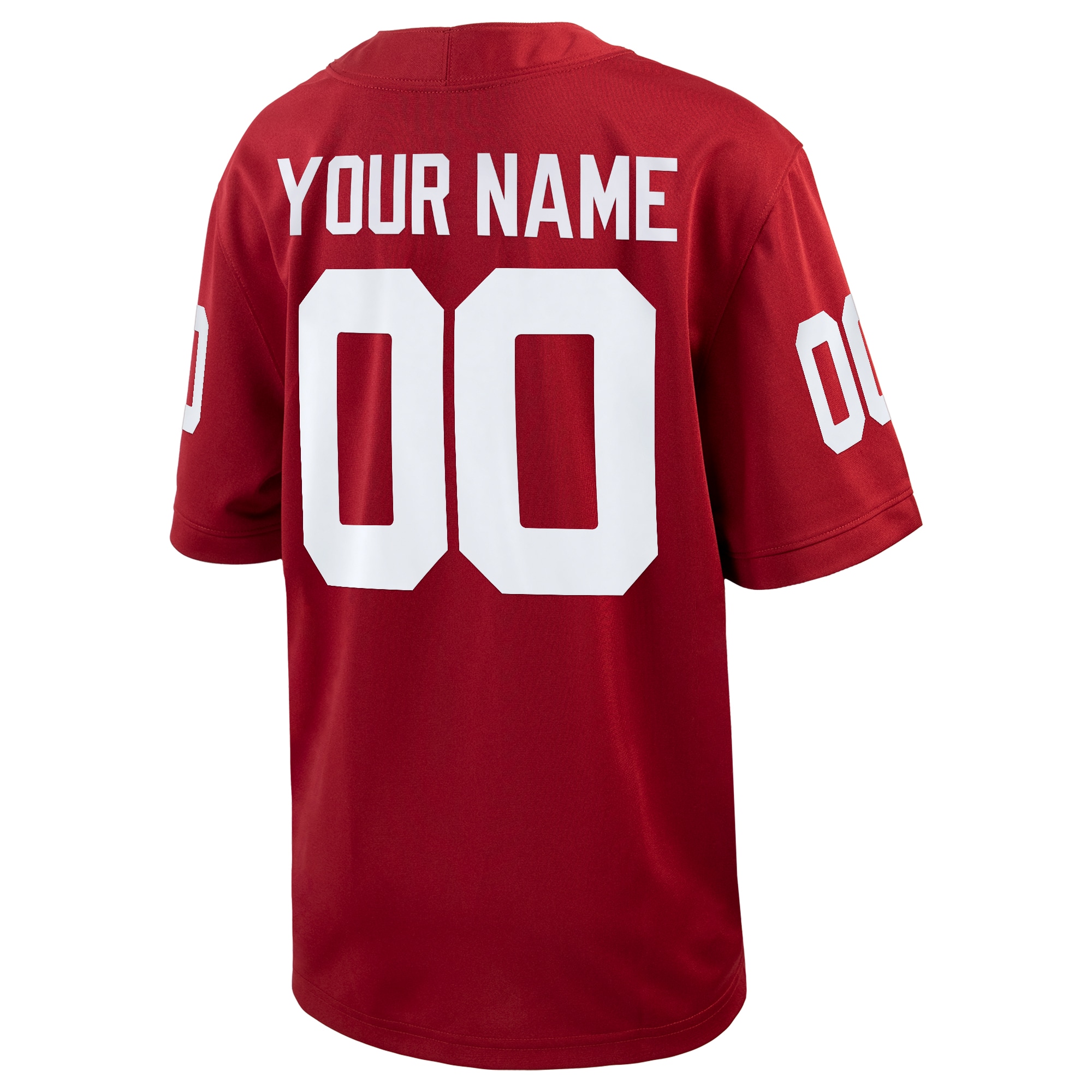 [NJP] Oklahoma Sooners Youth Custom Football Game Jersey - Crimson
