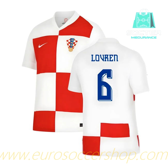 2024-25 Edition Croatia Home Jersey Match Quality (Lovren 6)
