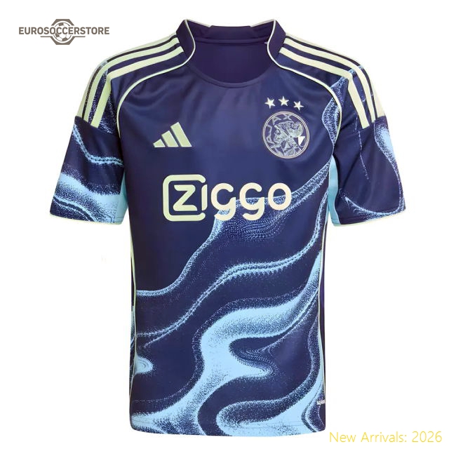 Afc Ajax Children 2025 Away Jersey Shirt Football Fan Game Day Apparel