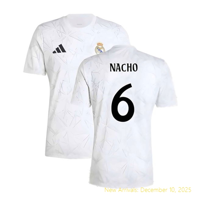 2024-2025 Real Madrid Home Shirt - Official Football (Nacho 6) -...