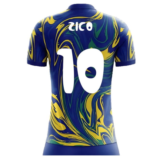Performance 2025-2026 Brazil Away Concept Shirt (Zico 10)