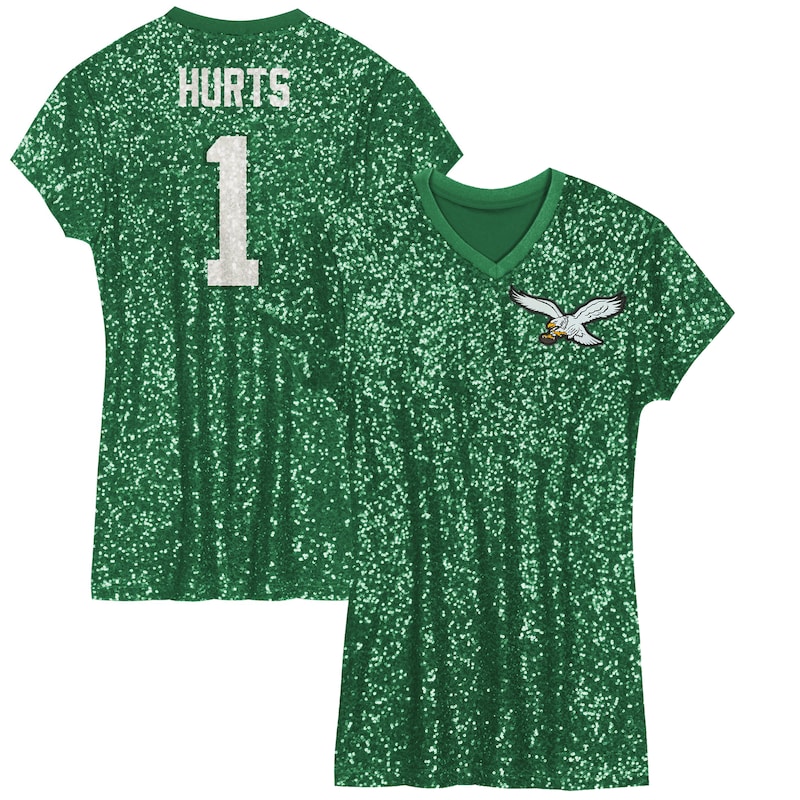 None Jalen Hurts PHI Eagles Powerful Premium Material Jersey