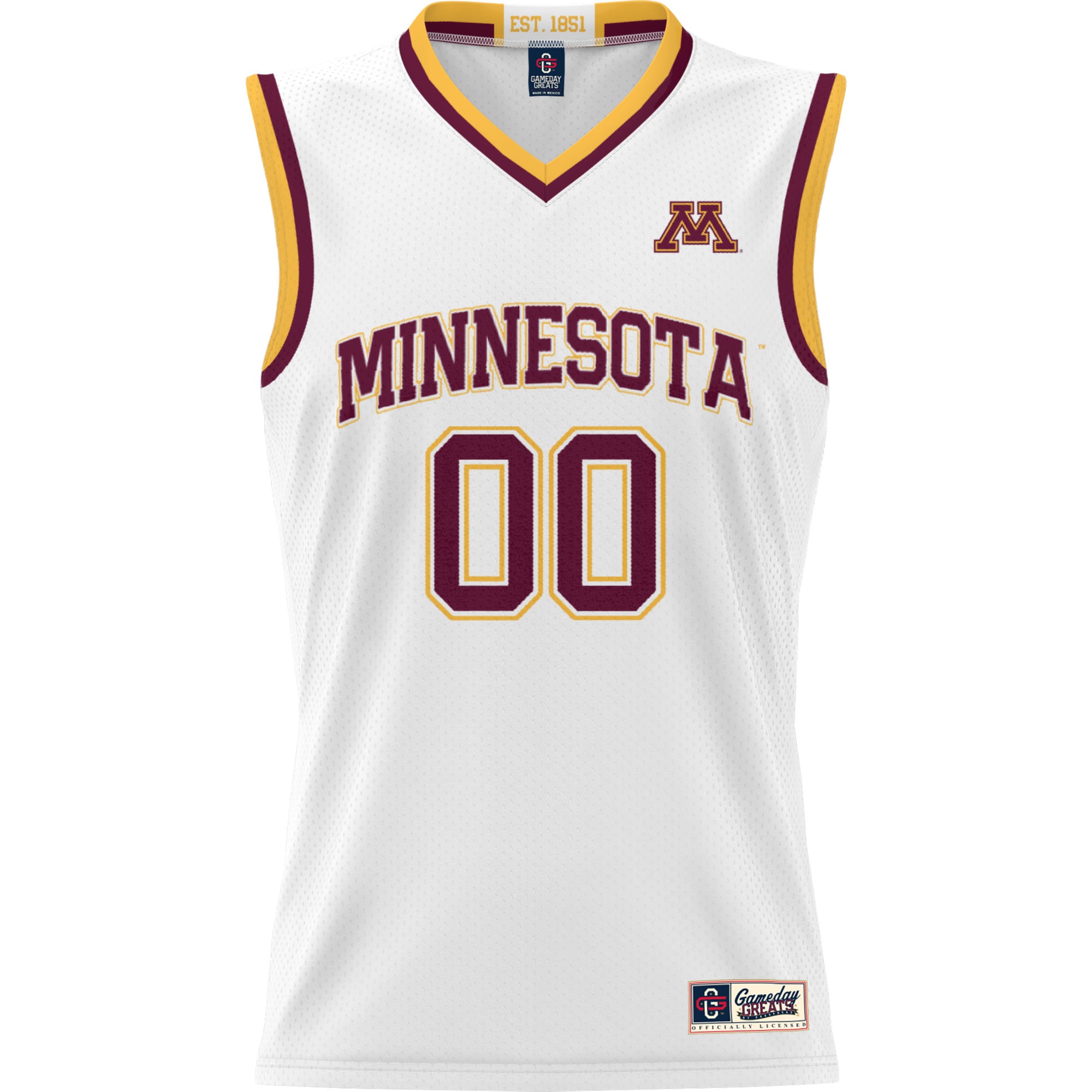[NJP] Minnesota Golden Gophers GameDay Greats Youth NIL Pick-A-Player Lightweight Women's Basketball Jersey - White