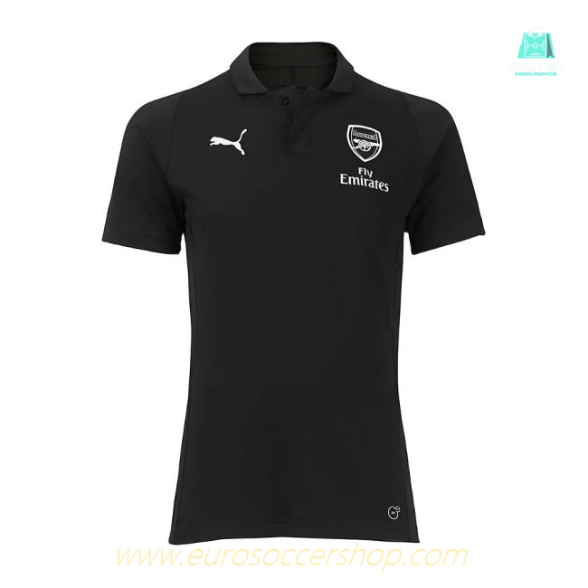 2018-2019 Arsenal Puma Casual Performance Polo Shirt (Black) - Kids