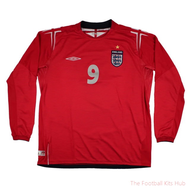 England 2004-06 Away Shirt (XL) Rooney #9 (Very Good)
