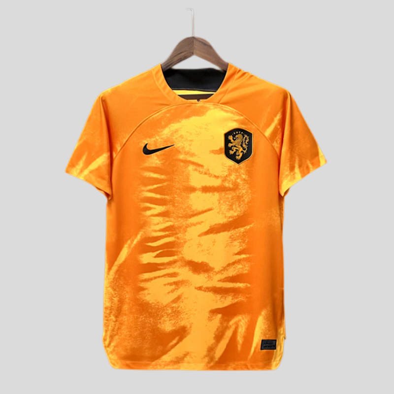 Breathable World Cup 2022 Netherlands Soccer Shirt Home Football Shirt