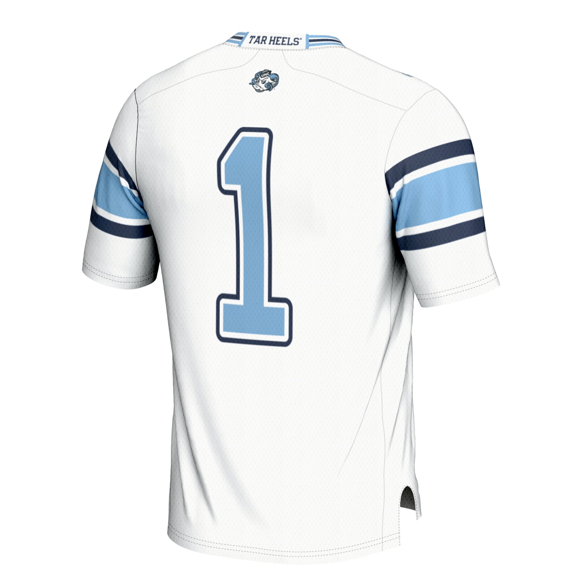Youth White North Carolina Tar Heels #1 Football Jersey