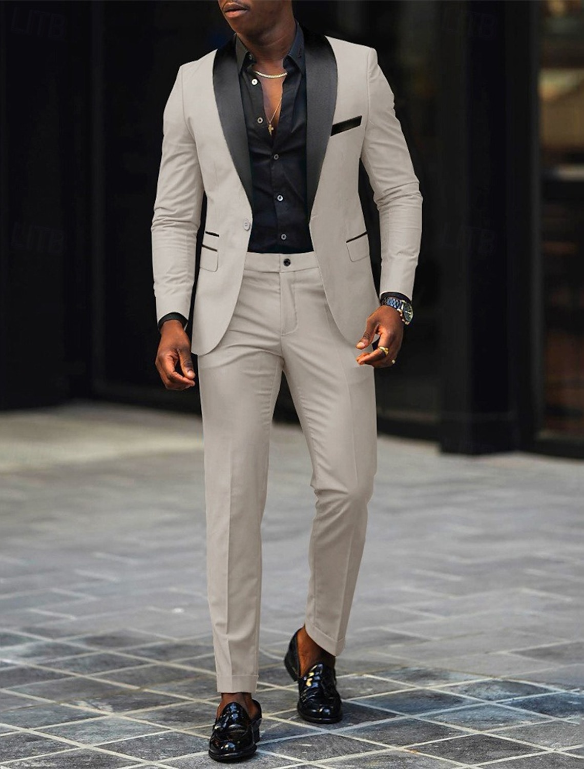 Men's Tuxedos Party Suits Beach Wedding Spring Wedding Pink Burgundy Spring & Summer Suit Shawl Lapel Fashion Casual Patchwork Slim Fit 3 Piece Single Breasted One-button