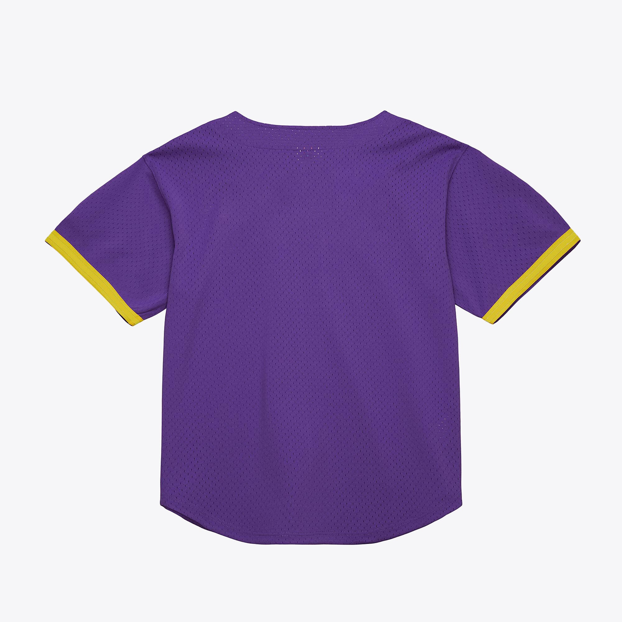 LSU Tigers Mitchell & Ness Mesh Button-Up Batting Practice Baseball Jersey - Purple