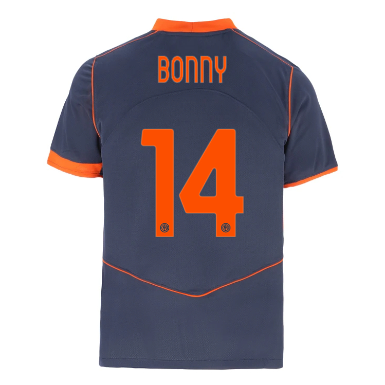 Authentic Inter Milan 14 BONNY Third Soccer Shirt 202526