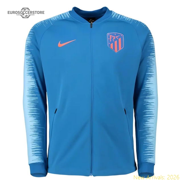 Top-Quality 2018-2019 Atletico Madrid Nike Anthem Jacket (Blue)
