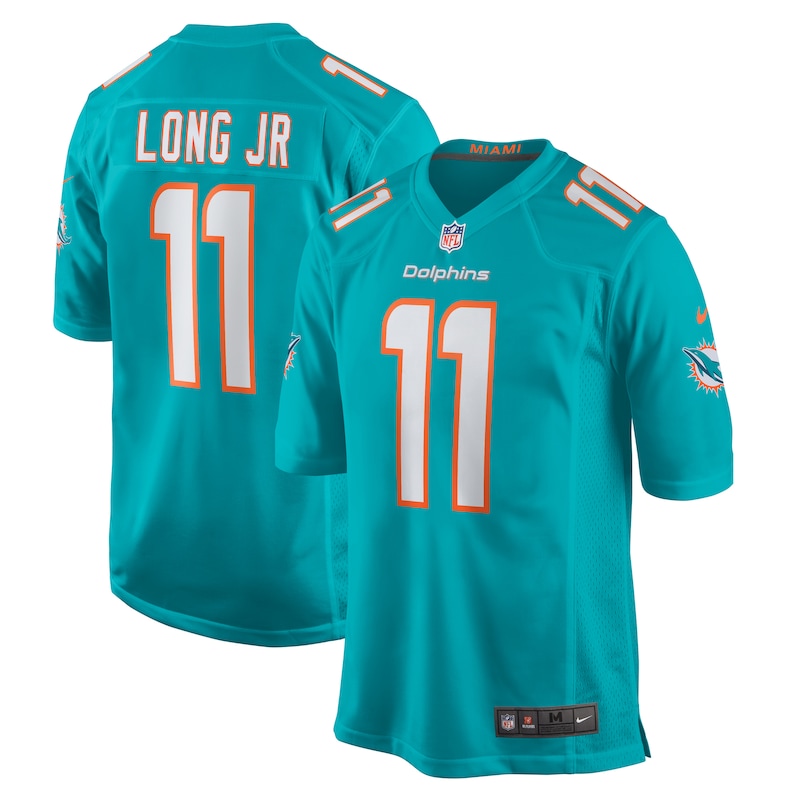None David Long Jr. MIA Dolphins Retro Pro-Level Jersey Football Appar