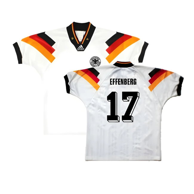 Germany 1992-93 Home Shirt ((Excellent) L) (Effenberg 17)