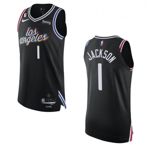 Clippers Black Angeles Clippers #1 Nike Jersey - NBA Fan Apparel