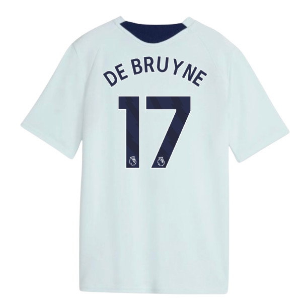 [JED] 2026-2027 Man City Training Jersey (Dewdrop) - Kids (De Bruyne 17)