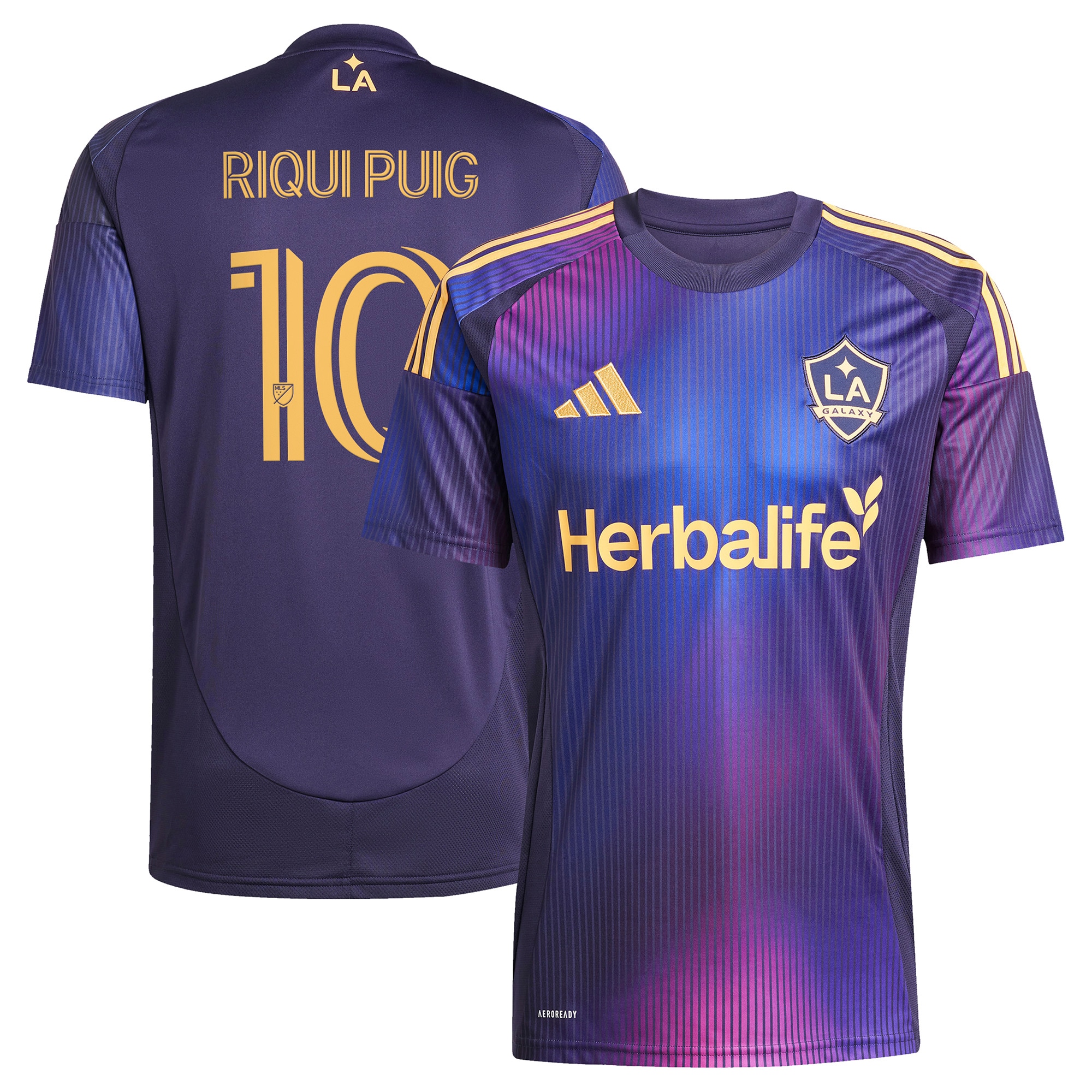 [SJH] Riqui Puig LA Galaxy 2025 RIZON Replica Player Jersey - Navy