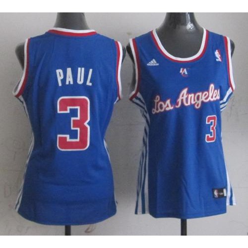 Blue Chris Paul #3 Clippers Jersey - Performance Fabric Quality