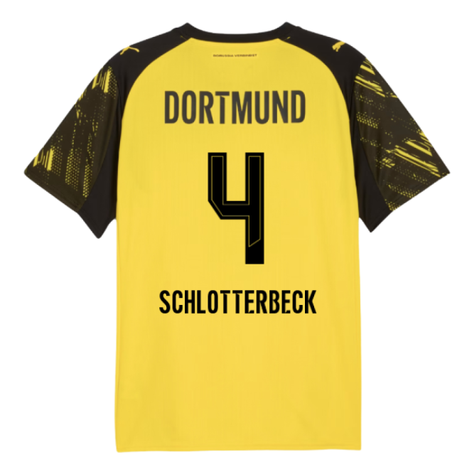 2025-2026 BVB Home Best Value Shirt (Schlotterbeck 4) Reinforced Seams