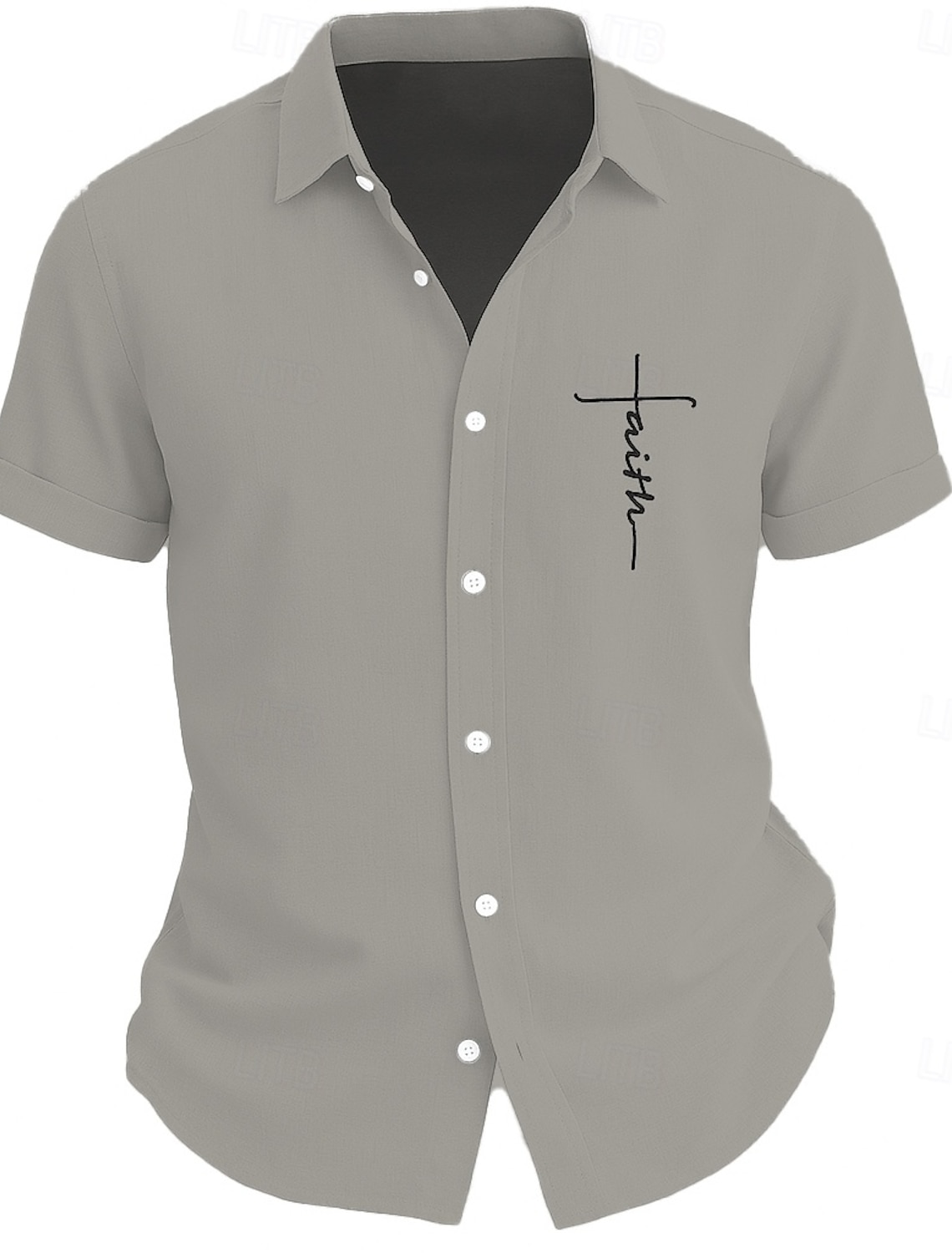 Men's Shirt Dress Plaid / Check Outdoor Casual Blue Green Khaki Gray