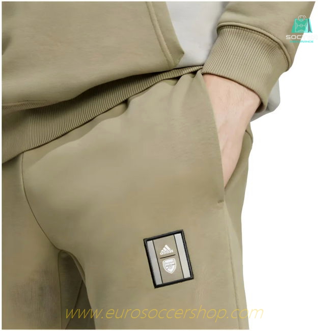 2024-2025 Arsenal Seasonal Fleece Tracksuit Bottoms (Orbit Green)