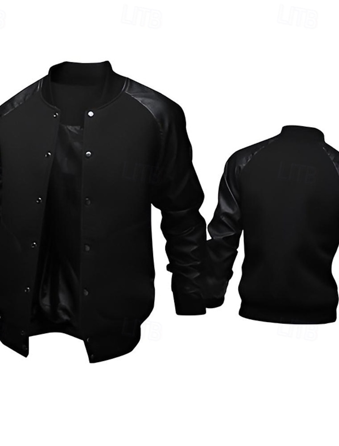 Men's Bomber Jacket Transition Varsity Training Vacation Leather