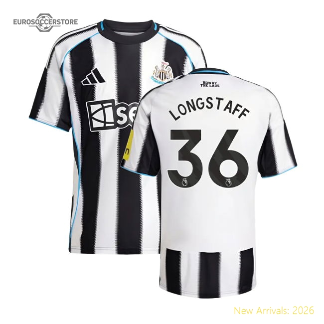 2025-2026 Newcastle Home Jersey (Longstaff 36) Supporter Version